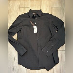 Michael Kors Classic Black Dress Shirt men’s size M